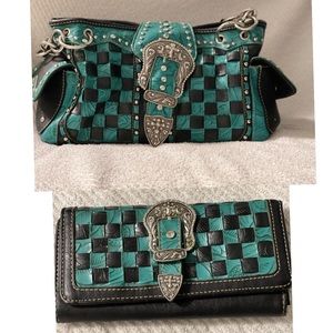 Montana West Concealed and carry purse with wallet